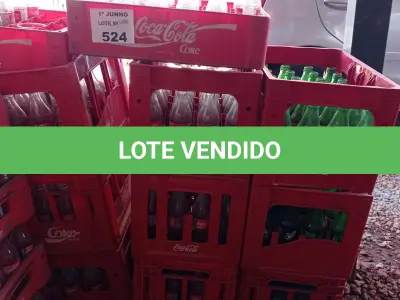 LOTE 524 - 01 LOTE COM GRANDE QUANTIDADE DE CASCOS DE REFRIGERANTES VAZIOS MARCAS E MODELOS DIVERSOS. (NO ESTADO, LEILÃO NÃO TEM GARANTIA E NEM DEVOLUÇÃO, SUJEITO A POSSÍVEIS AVARIAS VISÍVEIS/OCULTAS E/OU AUSÊNCIA DE COMPONENTES).