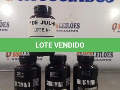 LOTE 024 - 04 FRASCOS DE GLUTAMINA DUOM 500MG 120 CAPSULAS CADA. (NO ESTADO, LEILÃO NÃO TEM GARANTIA E NEM DEVOLUÇÃO, SUJEITO A POSSÍVEIS AVARIAS VISÍVEIS/OCULTAS E/OU AUSÊNCIA DE COMPONENTES).