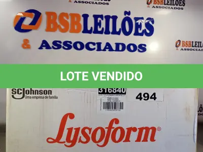 LOTE 494 - 12 LITROS DE LYSOFORM. (NO ESTADO, LEILÃO NÃO TEM GARANTIA E NEM DEVOLUÇÃO, SUJEITO A POSSÍVEIS AVARIAS VISÍVEIS/OCULTAS E/OU AUSÊNCIA DE COMPONENTES).