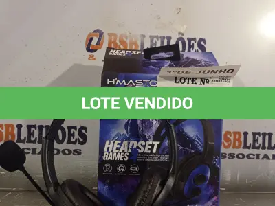LOTE 130 - 01 FONE DE OUVIDO HEADSET GAMES. (NO ESTADO, LEILÃO NÃO TEM GARANTIA E NEM DEVOLUÇÃO, SUJEITO A POSSÍVEIS AVARIAS VISÍVEIS/OCULTAS E/OU AUSÊNCIA DE COMPONENTES).