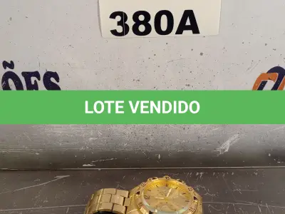 LOTE 380 - 01 RELÓGIO DE PULSO ANALÓGICO. (NO ESTADO, LEILÃO NÃO TEM GARANTIA E NEM DEVOLUÇÃO, SUJEITO A POSSÍVEIS AVARIAS VISÍVEIS/OCULTAS E/OU AUSÊNCIA DE COMPONENTES).