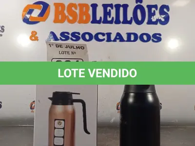LOTE 031 - 01 JARRA DE INOX COM TERMÔMETRO. (NO ESTADO, LEILÃO NÃO TEM GARANTIA E NEM DEVOLUÇÃO, SUJEITO A POSSÍVEIS AVARIAS VISÍVEIS/OCULTAS E/OU AUSÊNCIA DE COMPONENTES).