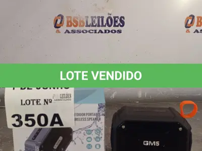 LOTE 350 - 01 CAIXA DE SOM BLUETOOTH MODELO GM5-112. (NO ESTADO, LEILÃO NÃO TEM GARANTIA E NEM DEVOLUÇÃO, SUJEITO A POSSÍVEIS AVARIAS VISÍVEIS/OCULTAS E/OU AUSÊNCIA DE COMPONENTES).