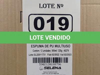 LOTE 019 - 12 LATAS DE ESPUMA DE PU MULTIUSO TYTAN. (NO ESTADO, LEILÃO NÃO TEM GARANTIA E NEM DEVOLUÇÃO, SUJEITO A POSSÍVEIS AVARIAS VISÍVEIS/OCULTAS E/OU AUSÊNCIA DE COMPONENTES).