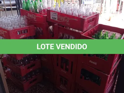 LOTE 524 - 01 LOTE COM GRANDE QUANTIDADE DE CASCOS DE REFRIGERANTES VAZIOS MARCAS E MODELOS DIVERSOS. (NO ESTADO, LEILÃO NÃO TEM GARANTIA E NEM DEVOLUÇÃO, SUJEITO A POSSÍVEIS AVARIAS VISÍVEIS/OCULTAS E/OU AUSÊNCIA DE COMPONENTES).