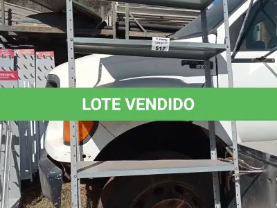 LOTE 517 - 01 ESTANTE DE FERRO COM 06 PRATELEIRAS. (NO ESTADO, LEILÃO NÃO TEM GARANTIA E NEM DEVOLUÇÃO, SUJEITO A POSSÍVEIS AVARIAS VISÍVEIS/OCULTAS E/OU AUSÊNCIA DE COMPONENTES).
