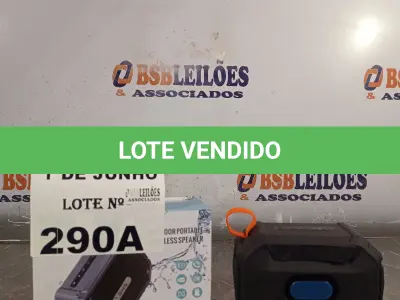LOTE 290 - 01 CAIXA DE SOM BLUETOOTH MODELO GM5-112. (NO ESTADO, LEILÃO NÃO TEM GARANTIA E NEM DEVOLUÇÃO, SUJEITO A POSSÍVEIS AVARIAS VISÍVEIS/OCULTAS E/OU AUSÊNCIA DE COMPONENTES).