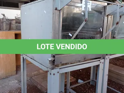 LOTE 503 - 01 FORNO A GÁS MARCA VENANCIO. (NO ESTADO, LEILÃO NÃO TEM GARANTIA E NEM DEVOLUÇÃO, SUJEITO A POSSÍVEIS AVARIAS VISÍVEIS/OCULTAS E/OU AUSÊNCIA DE COMPONENTES).