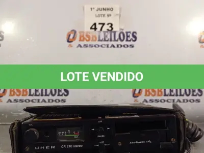 LOTE 473 - 01 RÁDIO COMUNICADOR. (NO ESTADO, LEILÃO NÃO TEM GARANTIA E NEM DEVOLUÇÃO, SUJEITO A POSSÍVEIS AVARIAS VISÍVEIS/OCULTAS E/OU AUSÊNCIA DE COMPONENTES).