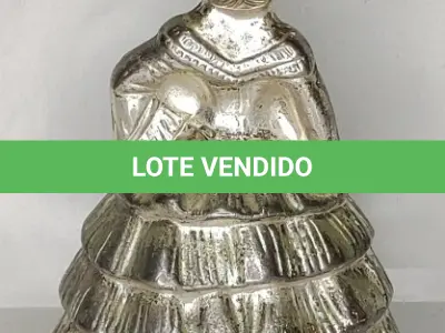 LOTE 250 - 01 SINO EM METAL NIQUELADO, 11CM R$ (NO ESTADO)