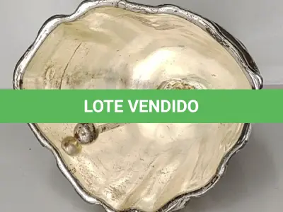 LOTE 250 - 01 SINO EM METAL NIQUELADO, 11CM R$ (NO ESTADO)