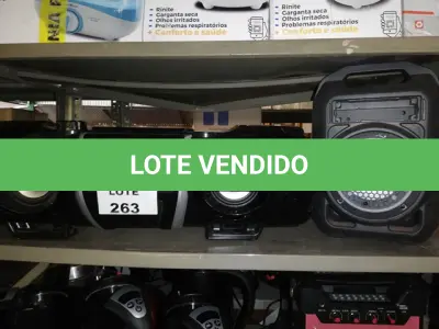 LOTE 263 - 2 CAIXAS DE SOM (NO ESTADO SEM GARANTIA DE FUNCIONAMENTO, SUJEITO A POSSÍVEIS AVARIAS VISÍVEIS/OCULTAS E/OU AUSÊNCIA DE COMPONENTES)
