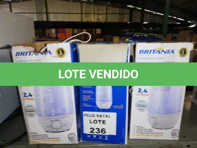 LOTE 236 - 6 UMIDIFICADOR (NO ESTADO SEM GARANTIA DE FUNCIONAMENTO, SUJEITO A POSSÍVEIS AVARIAS VISÍVEIS/OCULTAS E/OU AUSÊNCIA DE COMPONENTES)