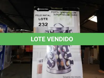 LOTE 232 - PORTA TEMPERO GIRATÓRIO (NO ESTADO SEM GARANTIA DE FUNCIONAMENTO, SUJEITO A POSSÍVEIS AVARIAS VISÍVEIS/OCULTAS E/OU AUSÊNCIA DE COMPONENTES)