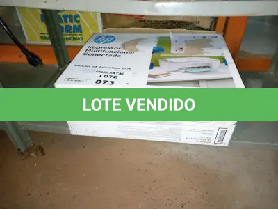LOTE 073 - MULTIFUNCIONAL HP DESKJET INK ADVANTAGE 2776 (NO ESTADO SEM GARANTIA DE FUNCIONAMENTO, SUJEITO A POSSÍVEIS AVARIAS VISÍVEIS/OCULTAS E/OU AUSÊNCIA DE COMPONENTES)