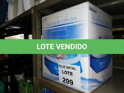 LOTE 209 - PISCINA INFLÁVEL FAST SET DE 2300 LITROS BESTWAY (NO ESTADO SEM GARANTIA DE FUNCIONAMENTO, SUJEITO A POSSÍVEIS AVARIAS VISÍVEIS/OCULTAS E/OU AUSÊNCIA DE COMPONENTES)