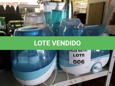 LOTE 006 - 7 UMIDIFICADORES (NO ESTADO SEM GARANTIA DE FUNCIONAMENTO, SUJEITO A POSSÍVEIS AVARIAS VISÍVEIS/OCULTAS E/OU AUSÊNCIA DE COMPONENTES)