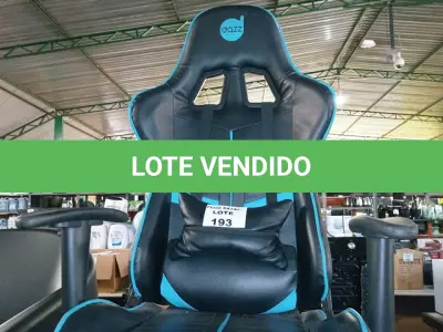 LOTE 193 - CADEIRA GAMER (NO ESTADO SEM GARANTIA DE FUNCIONAMENTO, SUJEITO A POSSÍVEIS AVARIAS VISÍVEIS/OCULTAS E/OU AUSÊNCIA DE COMPONENTES)
