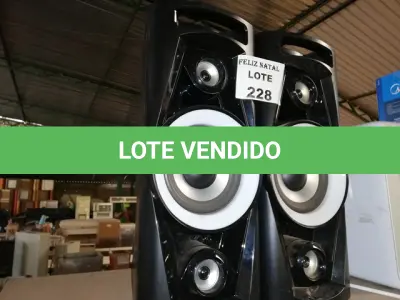 LOTE 228 - 2 CAIXAS DE SOM PHILCO (NO ESTADO SEM GARANTIA DE FUNCIONAMENTO, SUJEITO A POSSÍVEIS AVARIAS VISÍVEIS/OCULTAS E/OU AUSÊNCIA DE COMPONENTES)