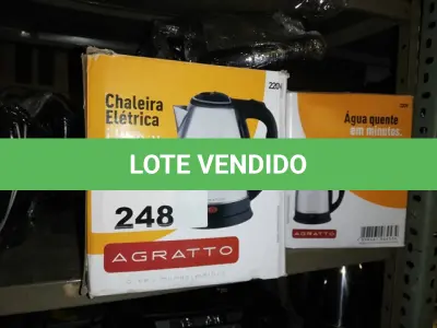 LOTE 248 - 5 CHALEIRAS (NO ESTADO SEM GARANTIA DE FUNCIONAMENTO, SUJEITO A POSSÍVEIS AVARIAS VISÍVEIS/OCULTAS E/OU AUSÊNCIA DE COMPONENTES)