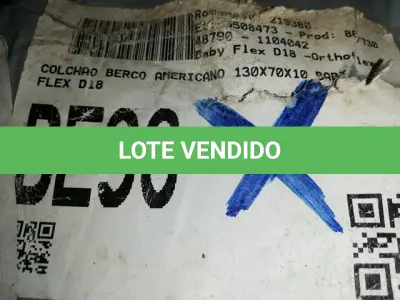 LOTE 224 - COLCHAO GRAO DE GENTE (NO ESTADO SEM GARANTIA DE FUNCIONAMENTO, SUJEITO A POSSÍVEIS AVARIAS VISÍVEIS/OCULTAS E/OU AUSÊNCIA DE COMPONENTES)