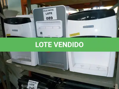 LOTE 089 - 3 BEBEDORES (NO ESTADO SEM GARANTIA DE FUNCIONAMENTO, SUJEITO A POSSÍVEIS AVARIAS VISÍVEIS/OCULTAS E/OU AUSÊNCIA DE COMPONENTES)