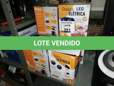 LOTE 281 - 6 CHALEIRA (NO ESTADO SEM GARANTIA DE FUNCIONAMENTO, SUJEITO A POSSÍVEIS AVARIAS VISÍVEIS/OCULTAS E/OU AUSÊNCIA DE COMPONENTES)