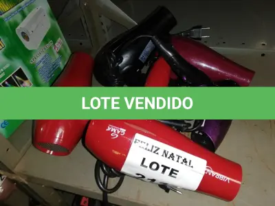 LOTE 211 - 5 SECADORES DE CABELO (NO ESTADO SEM GARANTIA DE FUNCIONAMENTO, SUJEITO A POSSÍVEIS AVARIAS VISÍVEIS/OCULTAS E/OU AUSÊNCIA DE COMPONENTES)