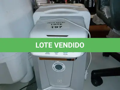 LOTE 197 - PURIFICADOR DE ÁGUA ELECTROLUX PA21G (NO ESTADO SEM GARANTIA DE FUNCIONAMENTO, SUJEITO A POSSÍVEIS AVARIAS VISÍVEIS/OCULTAS E/OU AUSÊNCIA DE COMPONENTES)