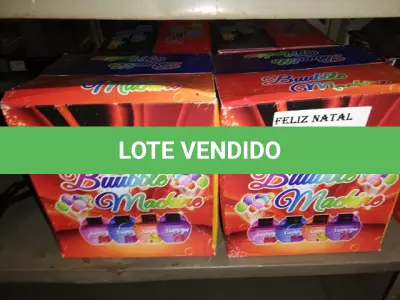 LOTE 260 - 4 MÁQUINA PARA BOLHAS DE SABÃO (NO ESTADO SEM GARANTIA DE FUNCIONAMENTO, SUJEITO A POSSÍVEIS AVARIAS VISÍVEIS/OCULTAS E/OU AUSÊNCIA DE COMPONENTES)