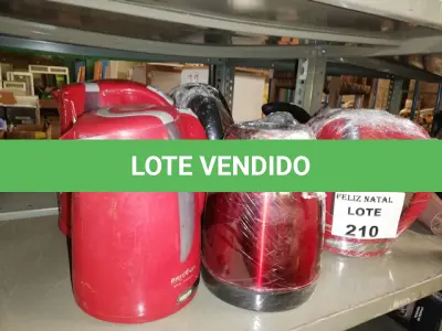 LOTE 210 - 6 CHALEIRAS (NO ESTADO SEM GARANTIA DE FUNCIONAMENTO, SUJEITO A POSSÍVEIS AVARIAS VISÍVEIS/OCULTAS E/OU AUSÊNCIA DE COMPONENTES)