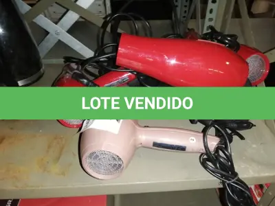 LOTE 217 - 6 SECADORES DE CABELO (NO ESTADO SEM GARANTIA DE FUNCIONAMENTO, SUJEITO A POSSÍVEIS AVARIAS VISÍVEIS/OCULTAS E/OU AUSÊNCIA DE COMPONENTES)