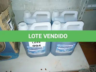 LOTE 094 - 4 DETERGENTE DE 5 LITROS (NO ESTADO SEM GARANTIA DE FUNCIONAMENTO, SUJEITO A POSSÍVEIS AVARIAS VISÍVEIS/OCULTAS E/OU AUSÊNCIA DE COMPONENTES)