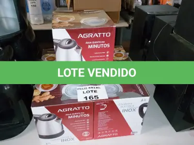 LOTE 165 - 5 CHALEIRAS (NO ESTADO SEM GARANTIA DE FUNCIONAMENTO, SUJEITO A POSSÍVEIS AVARIAS VISÍVEIS/OCULTAS E/OU AUSÊNCIA DE COMPONENTES)