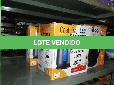 LOTE 287 - 4 CHALEIRAS (NO ESTADO SEM GARANTIA DE FUNCIONAMENTO, SUJEITO A POSSÍVEIS AVARIAS VISÍVEIS/OCULTAS E/OU AUSÊNCIA DE COMPONENTES)