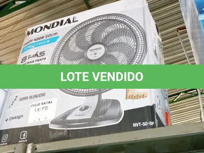 LOTE 074 - VENTILADOR 50CM TURBO, 8 PÁS, 220V, MONDIAL - NVT-50-8P (NO ESTADO SEM GARANTIA DE FUNCIONAMENTO, SUJEITO A POSSÍVEIS AVARIAS VISÍVEIS/OCULTAS E/OU AUSÊNCIA DE COMPONENTES)