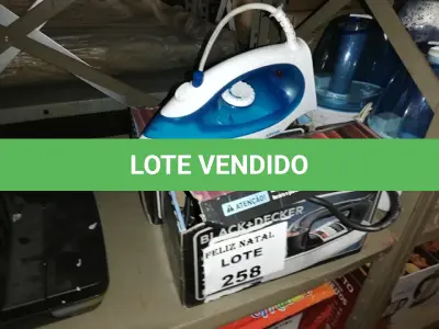LOTE 258 - 3 FERROS ELÉTRICOS (NO ESTADO SEM GARANTIA DE FUNCIONAMENTO, SUJEITO A POSSÍVEIS AVARIAS VISÍVEIS/OCULTAS E/OU AUSÊNCIA DE COMPONENTES)