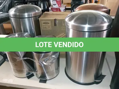LOTE 195 - 6 LIXEIRAS (NO ESTADO SEM GARANTIA DE FUNCIONAMENTO, SUJEITO A POSSÍVEIS AVARIAS VISÍVEIS/OCULTAS E/OU AUSÊNCIA DE COMPONENTES)