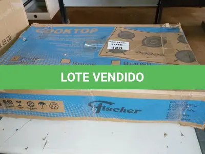 LOTE 183 - COOKTOP FISCHER 5 QUEIMADORES (NO ESTADO SEM GARANTIA DE FUNCIONAMENTO, SUJEITO A POSSÍVEIS AVARIAS VISÍVEIS/OCULTAS E/OU AUSÊNCIA DE COMPONENTES)