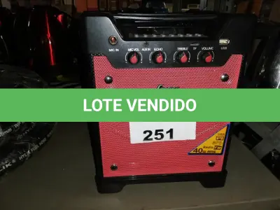 LOTE 251 - 2 CAIXAS DE SOM LENOXX (NO ESTADO SEM GARANTIA DE FUNCIONAMENTO, SUJEITO A POSSÍVEIS AVARIAS VISÍVEIS/OCULTAS E/OU AUSÊNCIA DE COMPONENTES)
