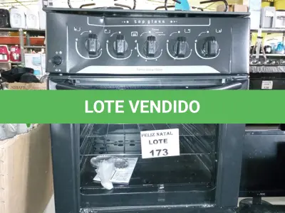 LOTE 173 - FOGÃO DE PISO BRASLAR TOP GLASS 4 BOCAS (NO ESTADO SEM GARANTIA DE FUNCIONAMENTO, SUJEITO A POSSÍVEIS AVARIAS VISÍVEIS/OCULTAS E/OU AUSÊNCIA DE COMPONENTES)