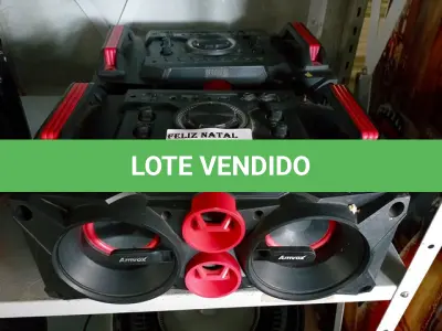 LOTE 007 - 2 CAIXAS AMPLIFICADA AMVOX LED BLUETOOTH 150W ACA 768 (NO ESTADO SEM GARANTIA DE FUNCIONAMENTO, SUJEITO A POSSÍVEIS AVARIAS VISÍVEIS/OCULTAS E/OU AUSÊNCIA DE COMPONENTES)