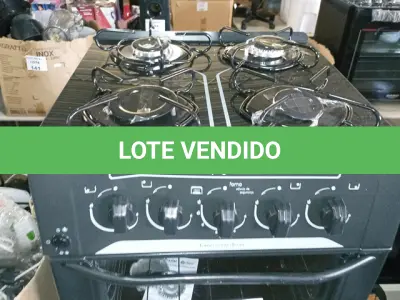 LOTE 173 - FOGÃO DE PISO BRASLAR TOP GLASS 4 BOCAS (NO ESTADO SEM GARANTIA DE FUNCIONAMENTO, SUJEITO A POSSÍVEIS AVARIAS VISÍVEIS/OCULTAS E/OU AUSÊNCIA DE COMPONENTES)