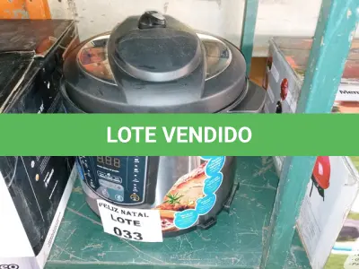 LOTE 033 - PANELA ELÉTRICA DE PRESSÃO MIDEA INOX 6L PPA72 220V (NO ESTADO SEM GARANTIA DE FUNCIONAMENTO, SUJEITO A POSSÍVEIS AVARIAS VISÍVEIS/OCULTAS E/OU AUSÊNCIA DE COMPONENTES)