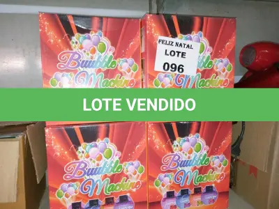 LOTE 096 - 4 MÁQUINA PARA BOLHAS DE SABÃO (NO ESTADO SEM GARANTIA DE FUNCIONAMENTO, SUJEITO A POSSÍVEIS AVARIAS VISÍVEIS/OCULTAS E/OU AUSÊNCIA DE COMPONENTES)