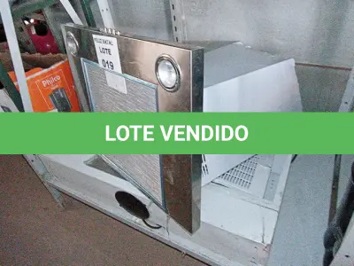 LOTE 019 - 1 COIFA E 1 DEPURADOR DE AR (NO ESTADO SEM GARANTIA DE FUNCIONAMENTO, SUJEITO A POSSÍVEIS AVARIAS VISÍVEIS/OCULTAS E/OU AUSÊNCIA DE COMPONENTES)