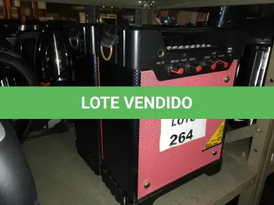 LOTE 264 - 2 CAIXAS DE SOM LENOXX (NO ESTADO SEM GARANTIA DE FUNCIONAMENTO, SUJEITO A POSSÍVEIS AVARIAS VISÍVEIS/OCULTAS E/OU AUSÊNCIA DE COMPONENTES)