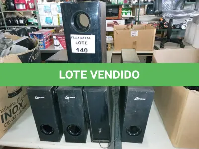 LOTE 140 - CAIXAS DE SOM DIVERSAS (NO ESTADO SEM GARANTIA DE FUNCIONAMENTO, SUJEITO A POSSÍVEIS AVARIAS VISÍVEIS/OCULTAS E/OU AUSÊNCIA DE COMPONENTES)