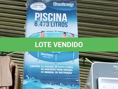 LOTE 009 - PISCINA BESTWAY 6473 LITROS ESTRUTURAL NOVA (NO ESTADO)