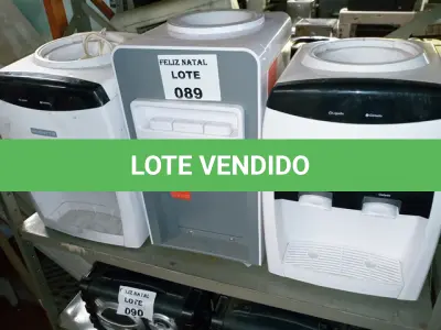LOTE 089 - 3 BEBEDORES (NO ESTADO SEM GARANTIA DE FUNCIONAMENTO, SUJEITO A POSSÍVEIS AVARIAS VISÍVEIS/OCULTAS E/OU AUSÊNCIA DE COMPONENTES)